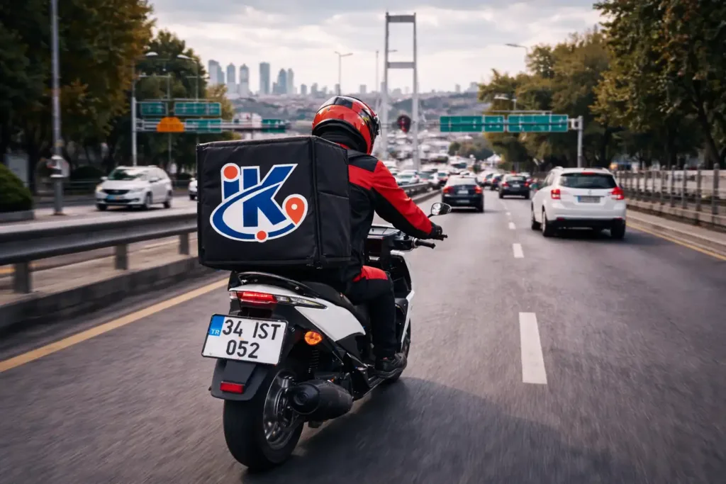 İstanbul’da köprü geçişi optimize edilerek ilerleyen acil kurye