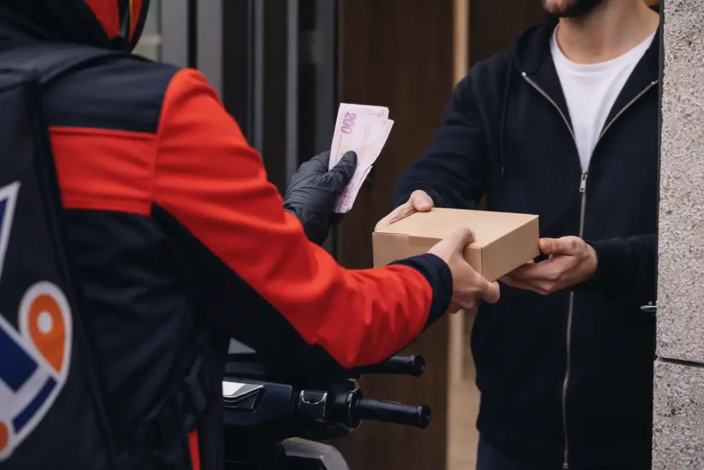 İstanbul içinde kapıda tahsilatlı e-ticaret teslimatı yapan moto kurye